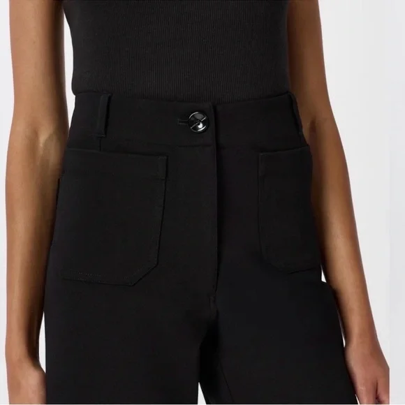 Quince Ultra-Stretch Ponte Cropped Wide Leg Pants - Picture 4 of 8